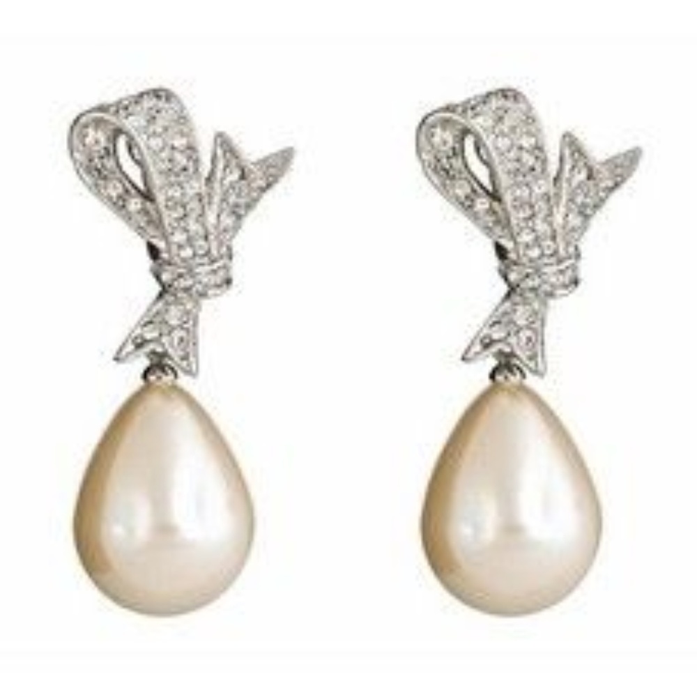 Kenneth Jay Lane Bridal earrings pearl